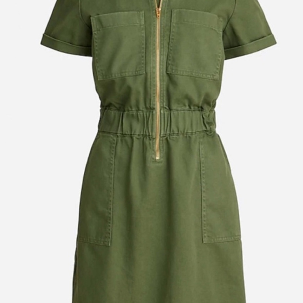 J.Crew Olive Green Utility Dress